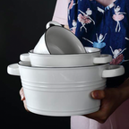 White Serving Bowl Small Nestasia