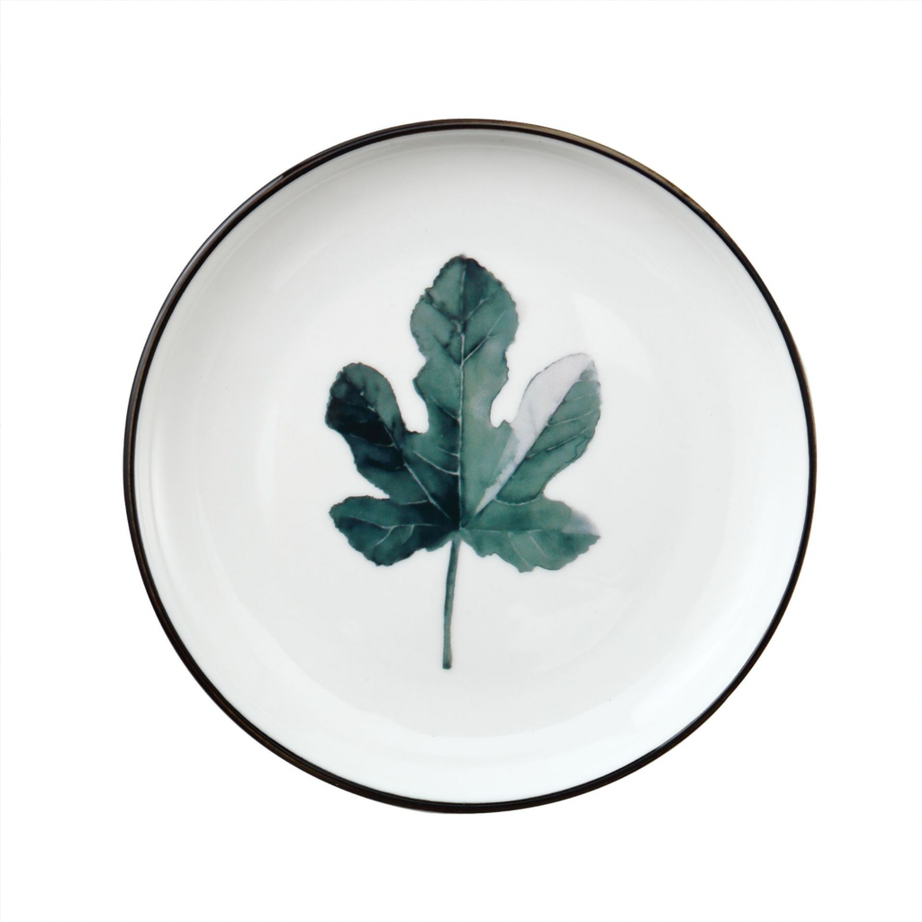 Side Plate With Leaf Motif Nestasia
