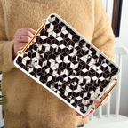 Marble Finish Tray With Handle Nestasia