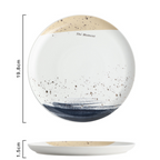 Midnight Ceramic Appetizer Plate 8 Inch Nestasia