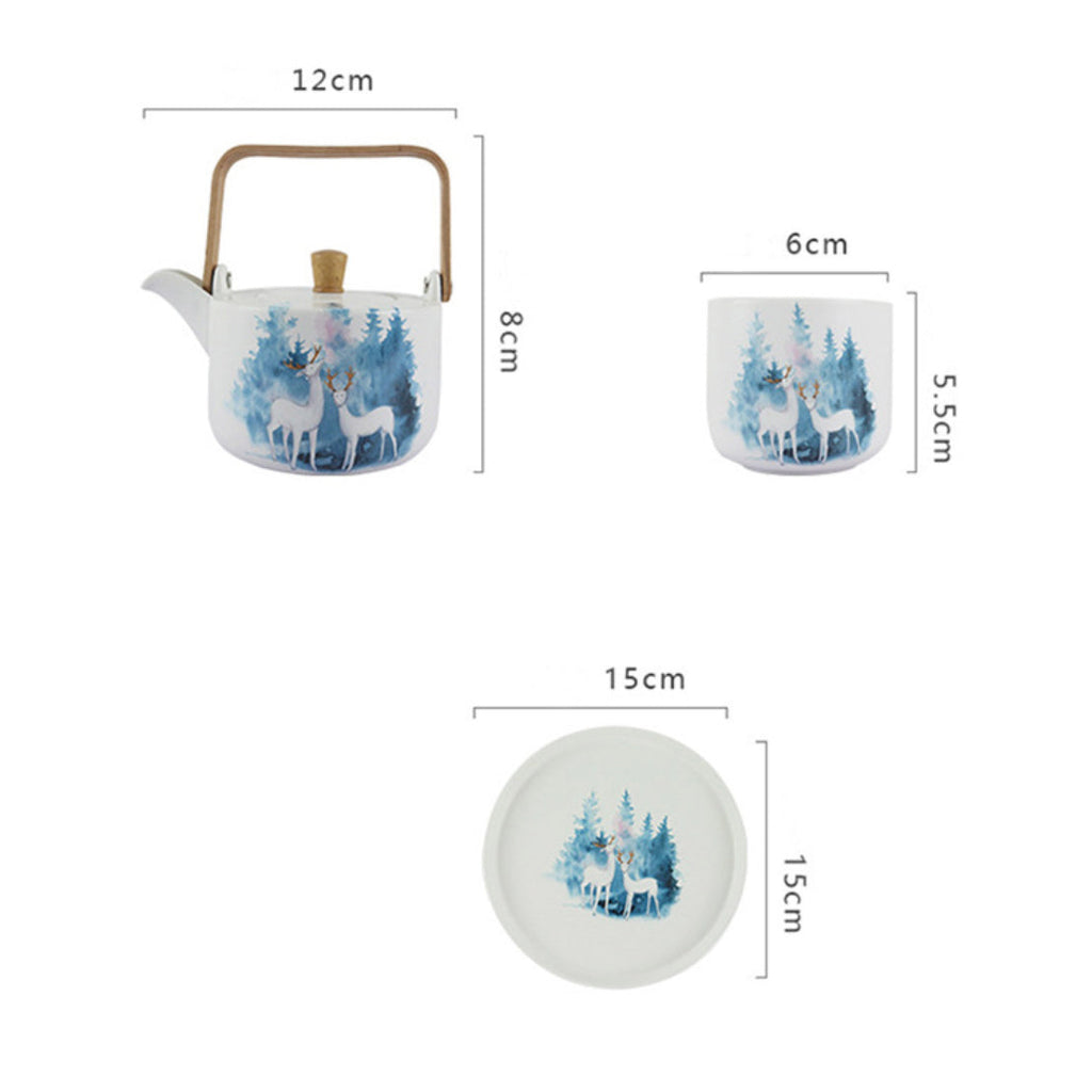 White Teapot Set Nestasia