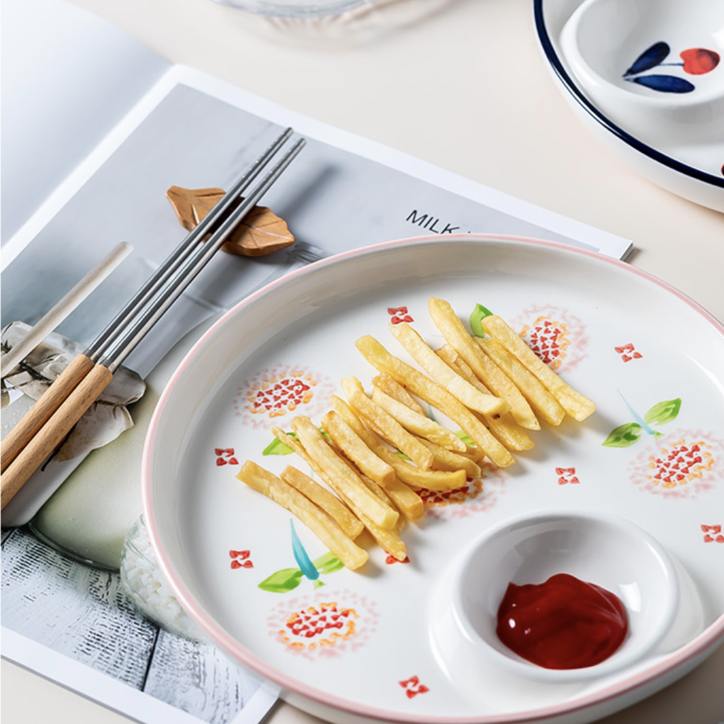 Floral Dumpling Plate Nestasia