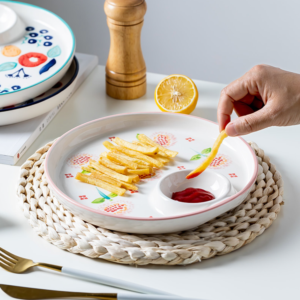 Floral Dumpling Plate Nestasia