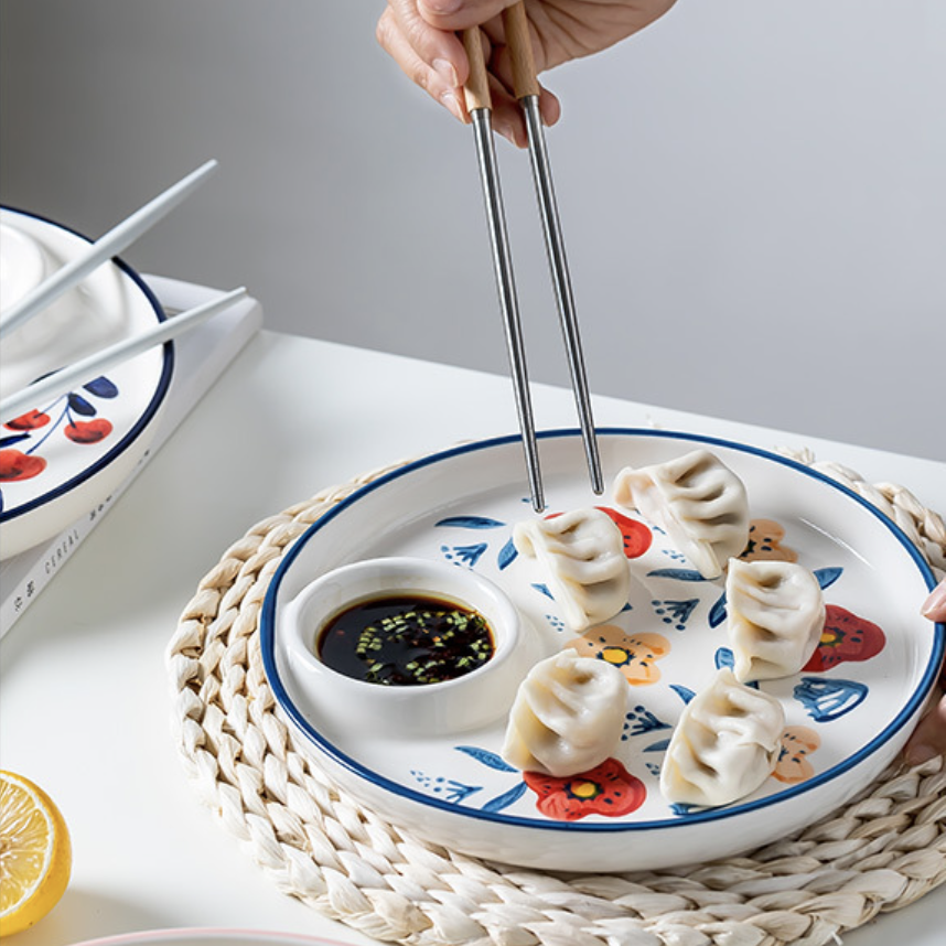 Floral Dumpling Plate Nestasia