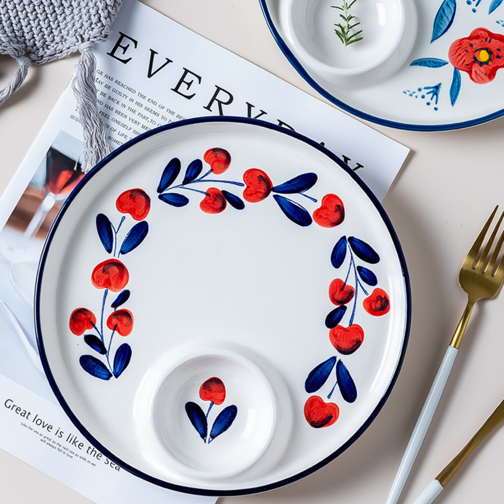 Floral Dumpling Plate Nestasia