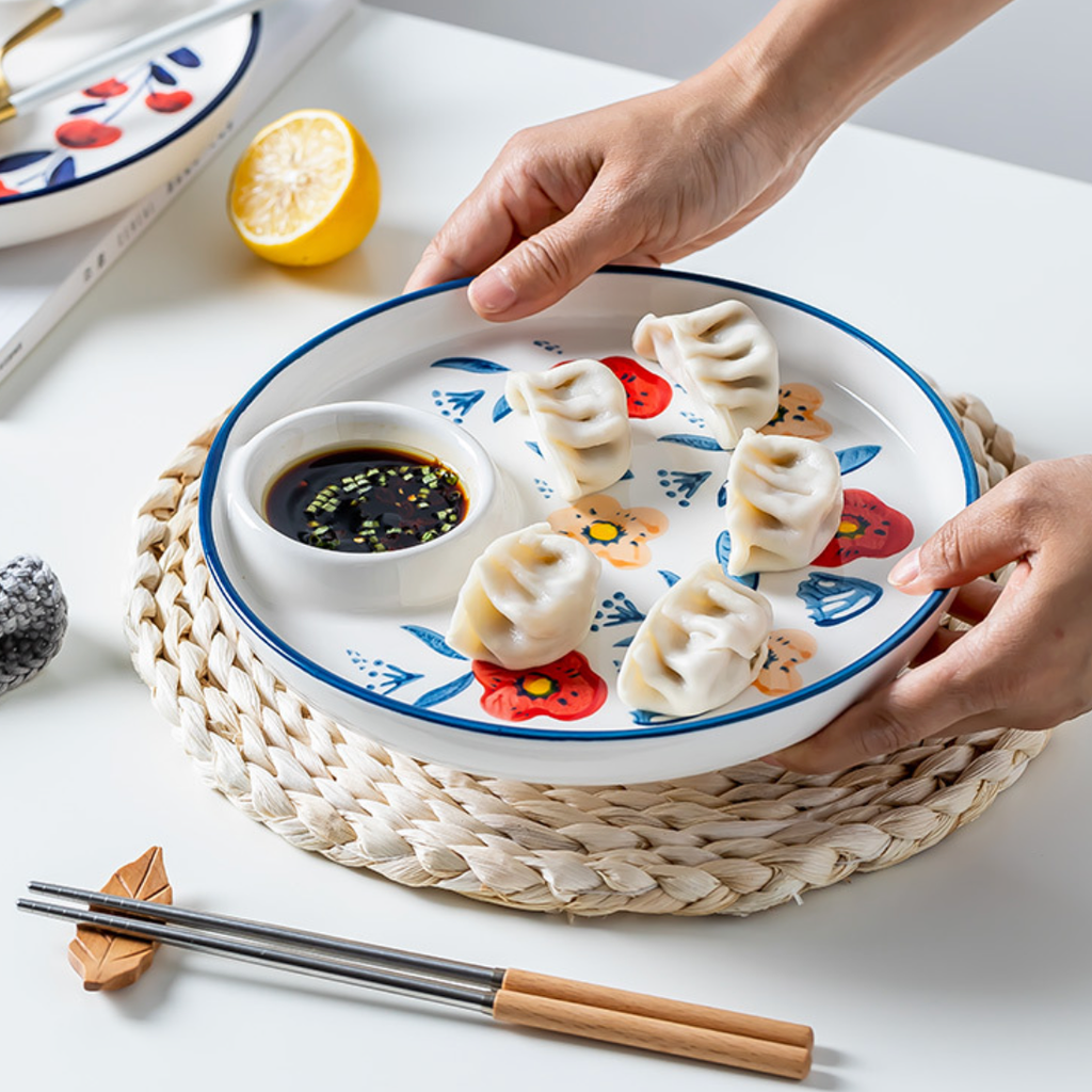 Floral Dumpling Plate Nestasia
