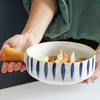 Ceramic Capri Snack Bowl With Handle Nestasia