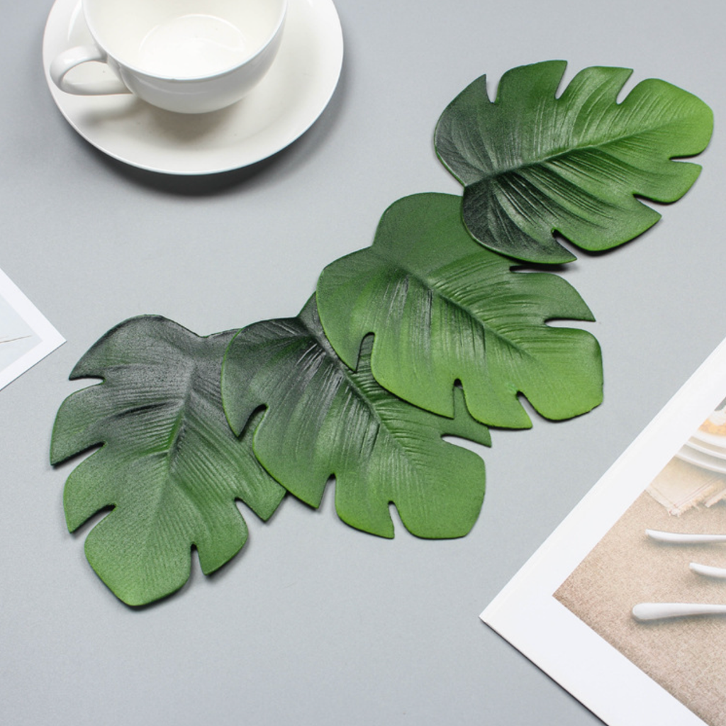 Palm Leaf Coaster Set of 6 Nestasia