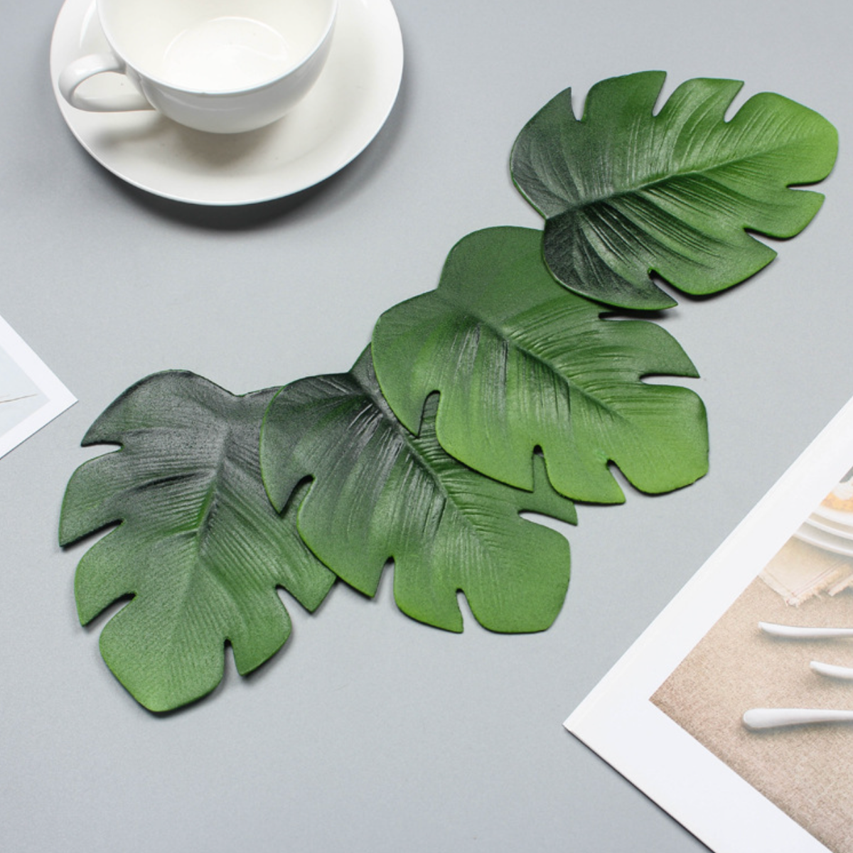 Palm Leaf Coaster Set of 6 Nestasia