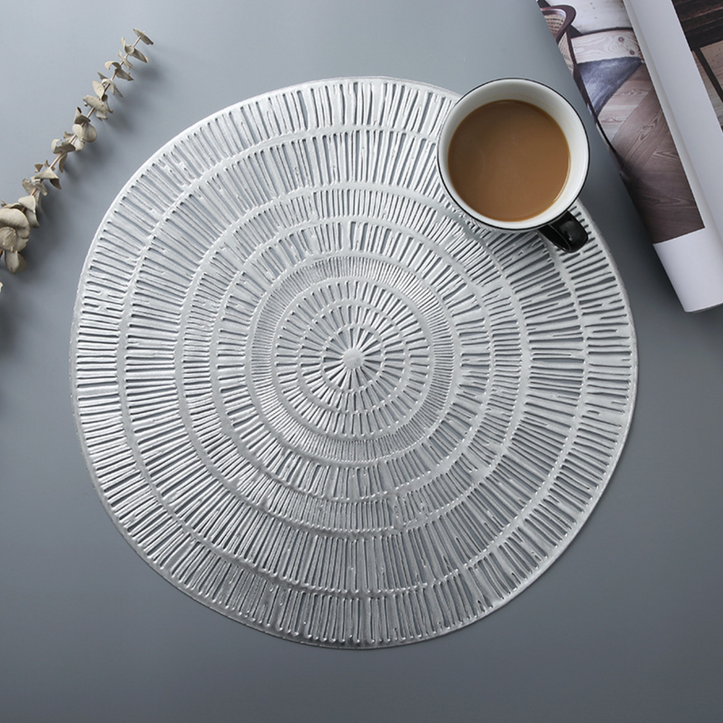 Round Vinyl Placemat Set of 2 Nestasia