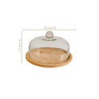 Cake Stand With Glass Cloche 11 Inch Nestasia