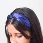 Starry Night Blue Satin Hair Band Nestasia
