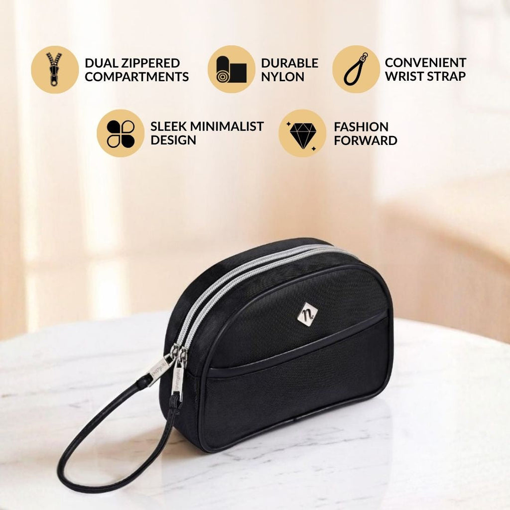 Signature Wristlet Wallet Black Nestasia