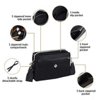 Enigma Shoulder Sling Bag Black Nestasia