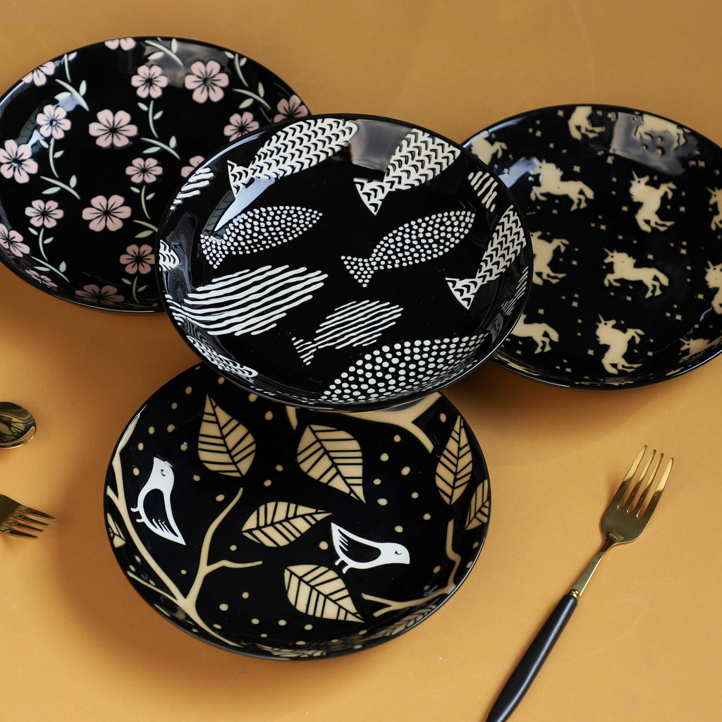 Natura Plates Black Nestasia