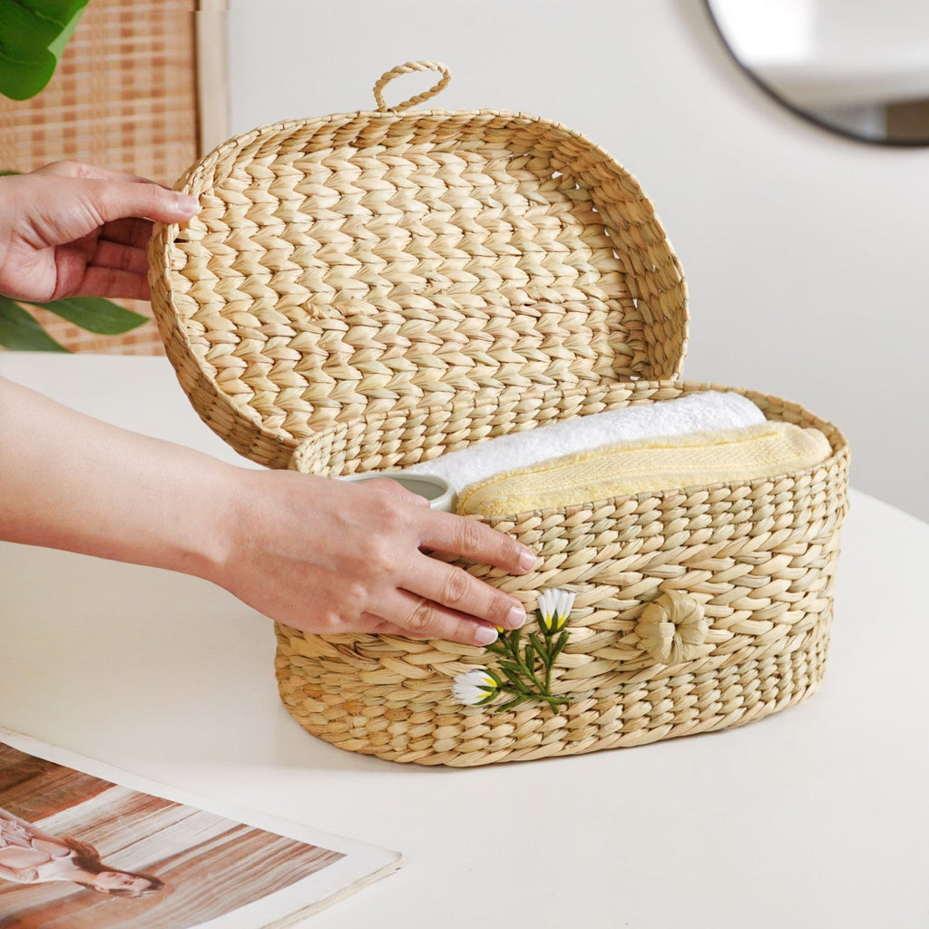 Kauna Grass Storage Basket – Eco-Friendly Handcrafted Organizer Nestasia