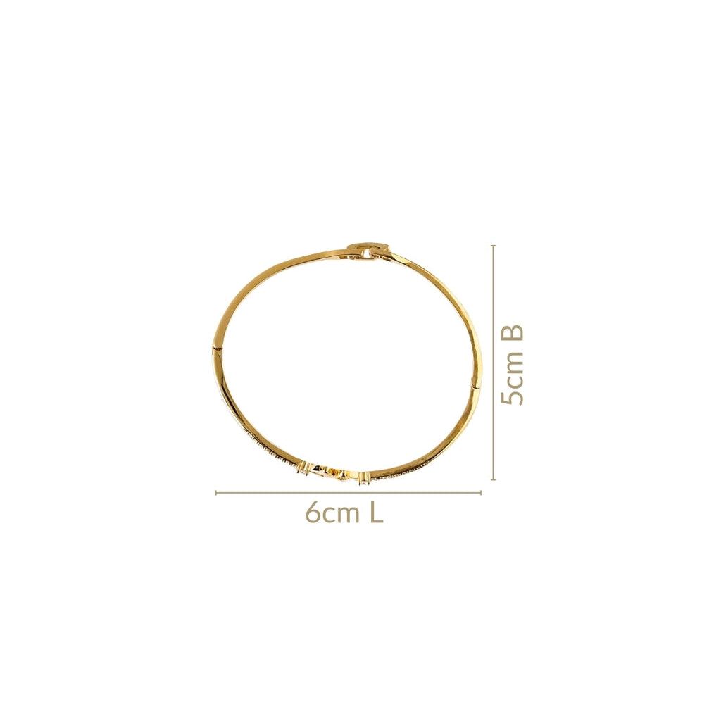 Nautical Glam Seashell Gold Bracelet Nestasia