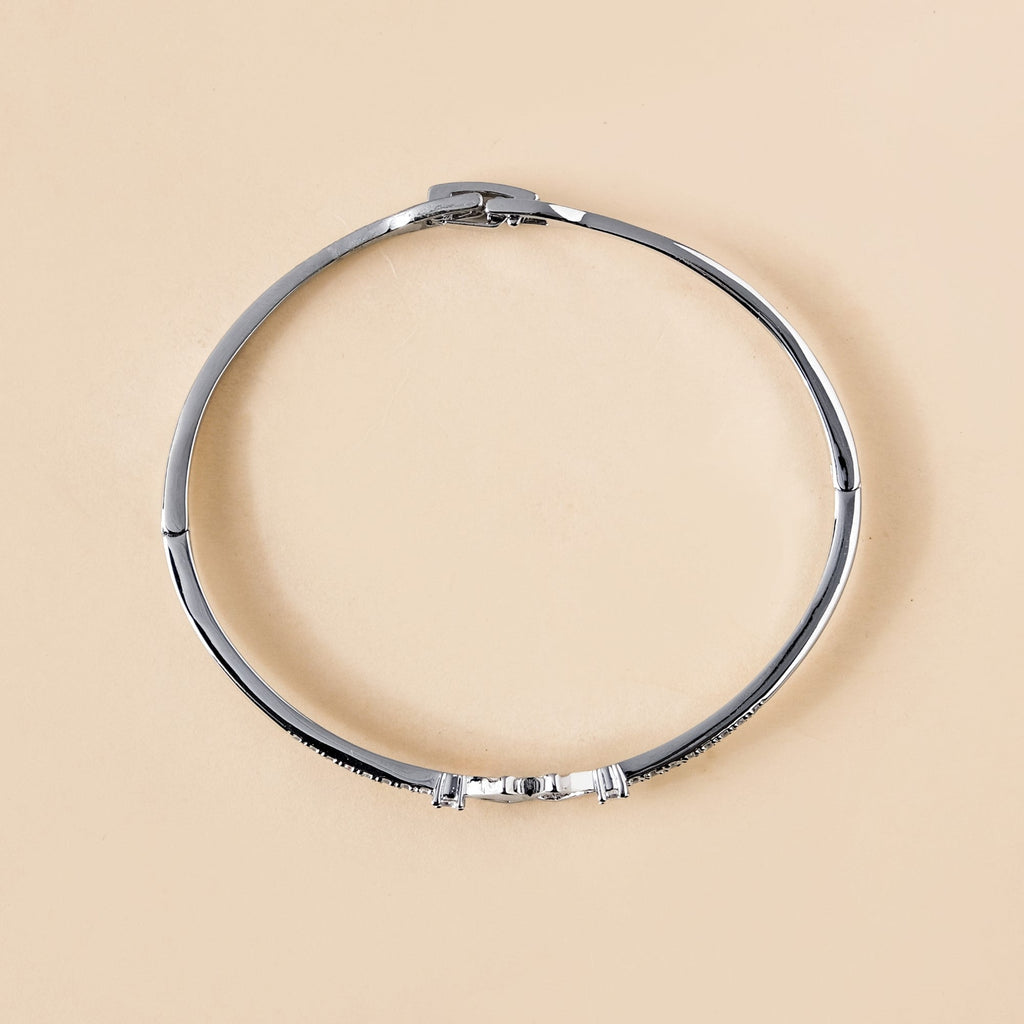Nautical Glam Seashell Silver Bracelet Nestasia