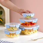 Nestro Airtight Food Storage Square Container Set Of 5 Blue XS 160 S 300 M 500 L 800 XL 1200 Nestasia