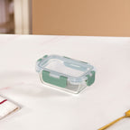 Nestro Microwave Safe Airtight Storage Box Set Of 3 Green S 185ml M 370ml L 600ml Nestasia