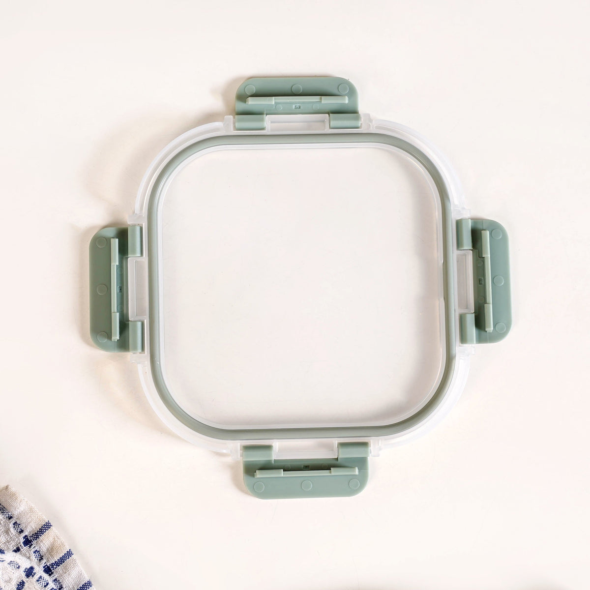 Nestro Airtight Clip Lock Containers Set Of 4 Square Sage Green 160ml 300ml 500ml 800ml Nestasia