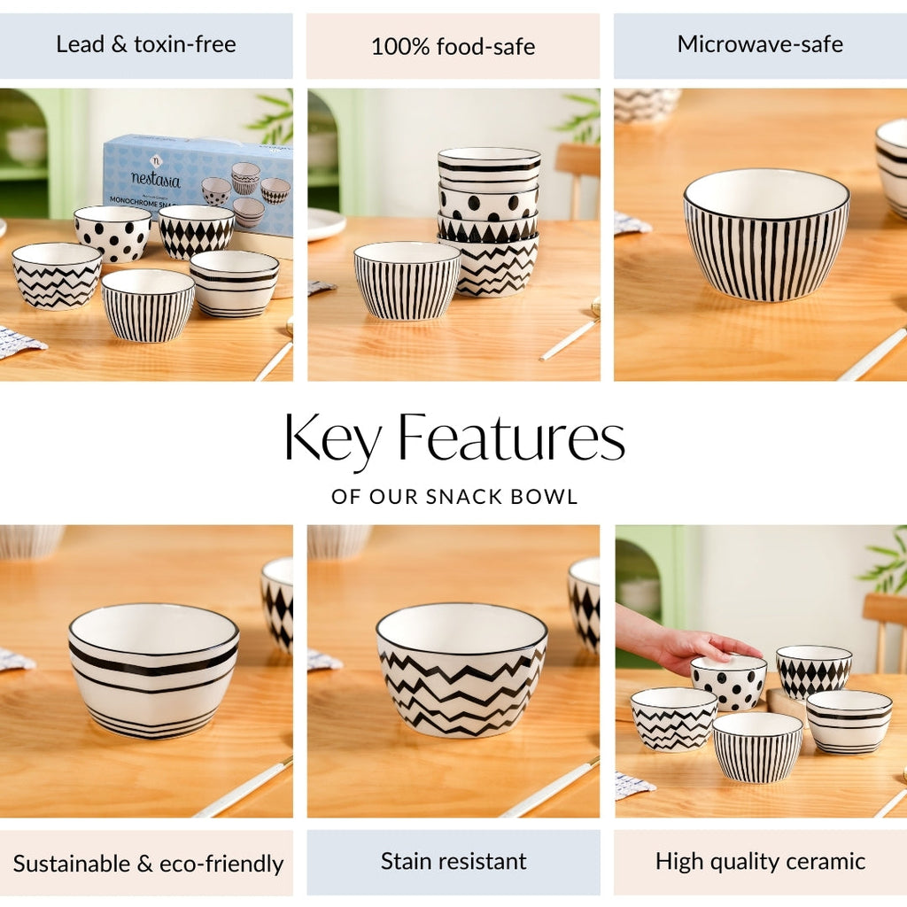 Noiri Snack Bowl Set Of 5 350ml Nestasia