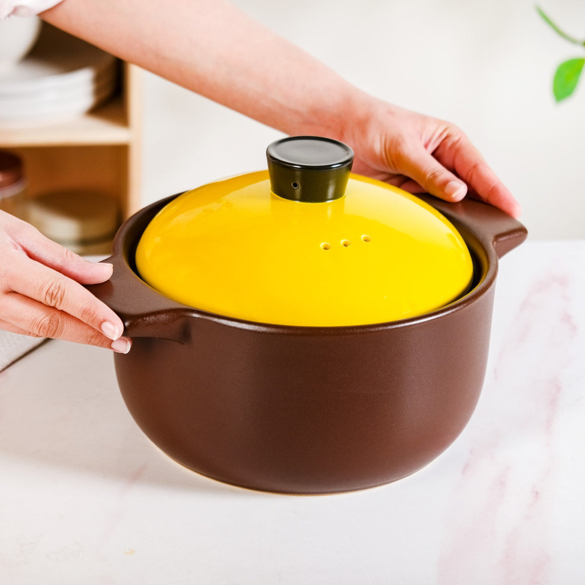 Limonelle Ceramic Cookware With Lid 3300ml Nestasia