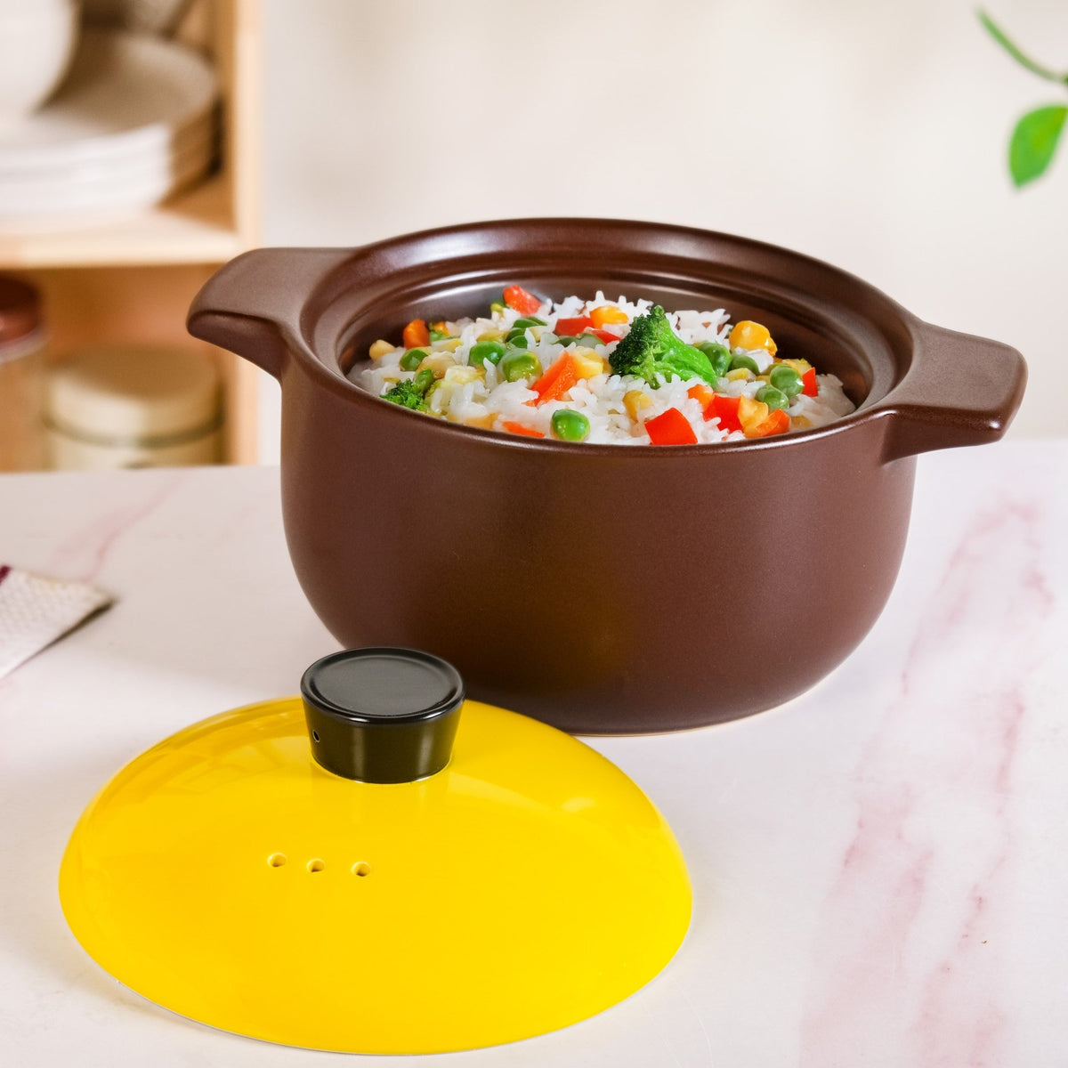 Limonelle Ceramic Cookware With Lid 3300ml Nestasia