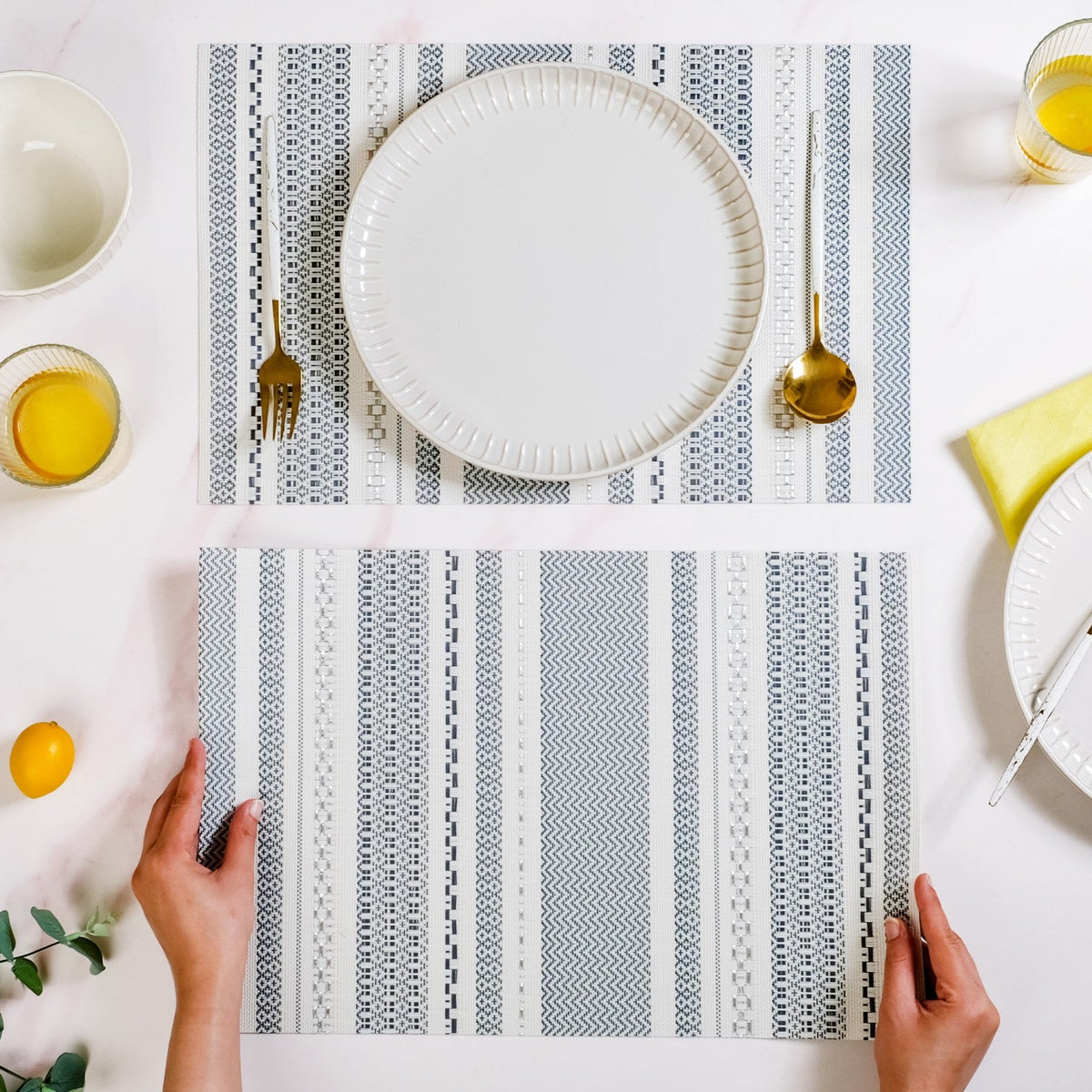 Nordic Dining Table Placement Set Of 6 Nestasia