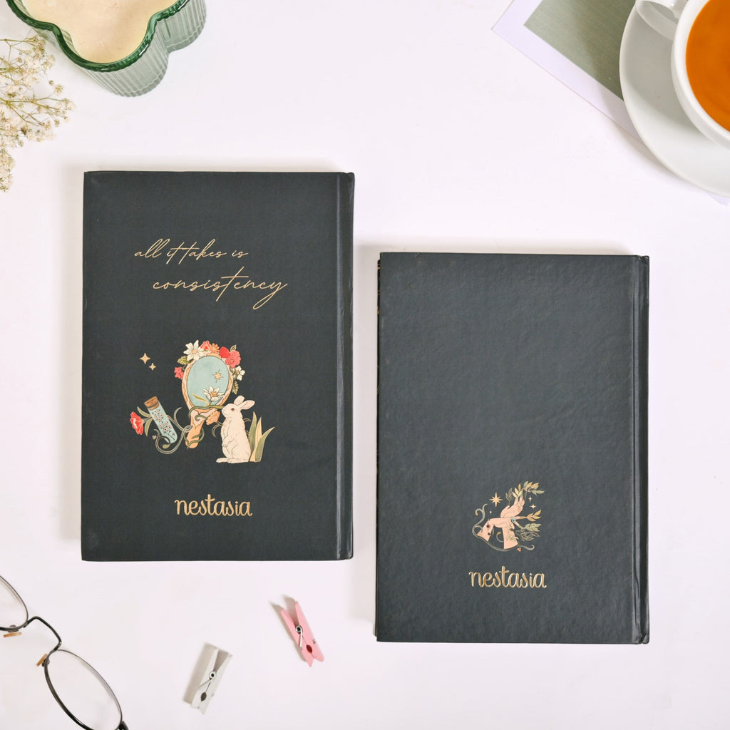 Aspire And Reflect Hardcover Journal Set Of 2 Nestasia