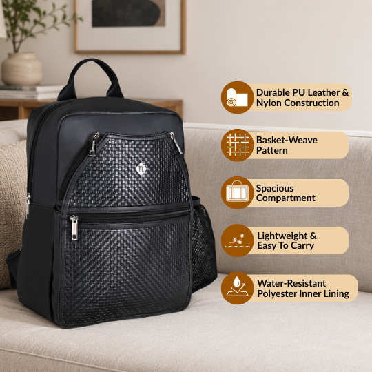Nova Noir Pickleball Unisex Backpack Nestasia