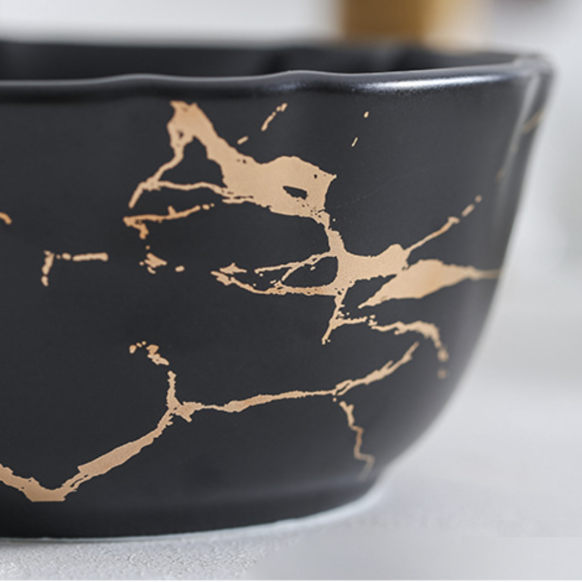 Marble Texture Soup Bowl Nestasia
