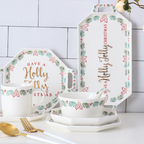 Ceramic Christmas Plate Large Nestasia