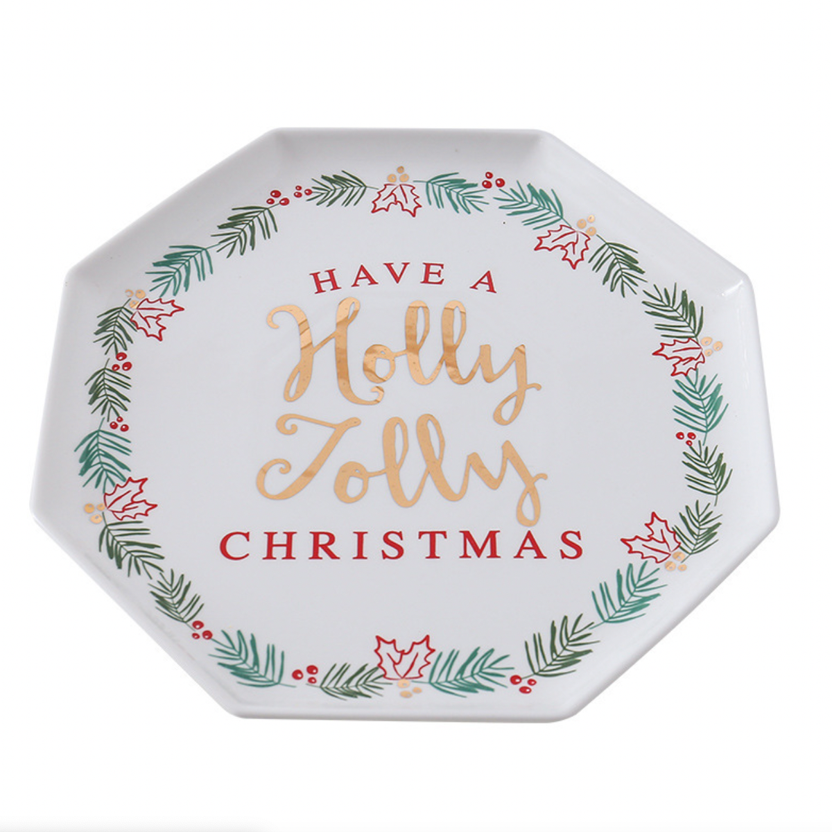 Ceramic Christmas Side Plate Nestasia