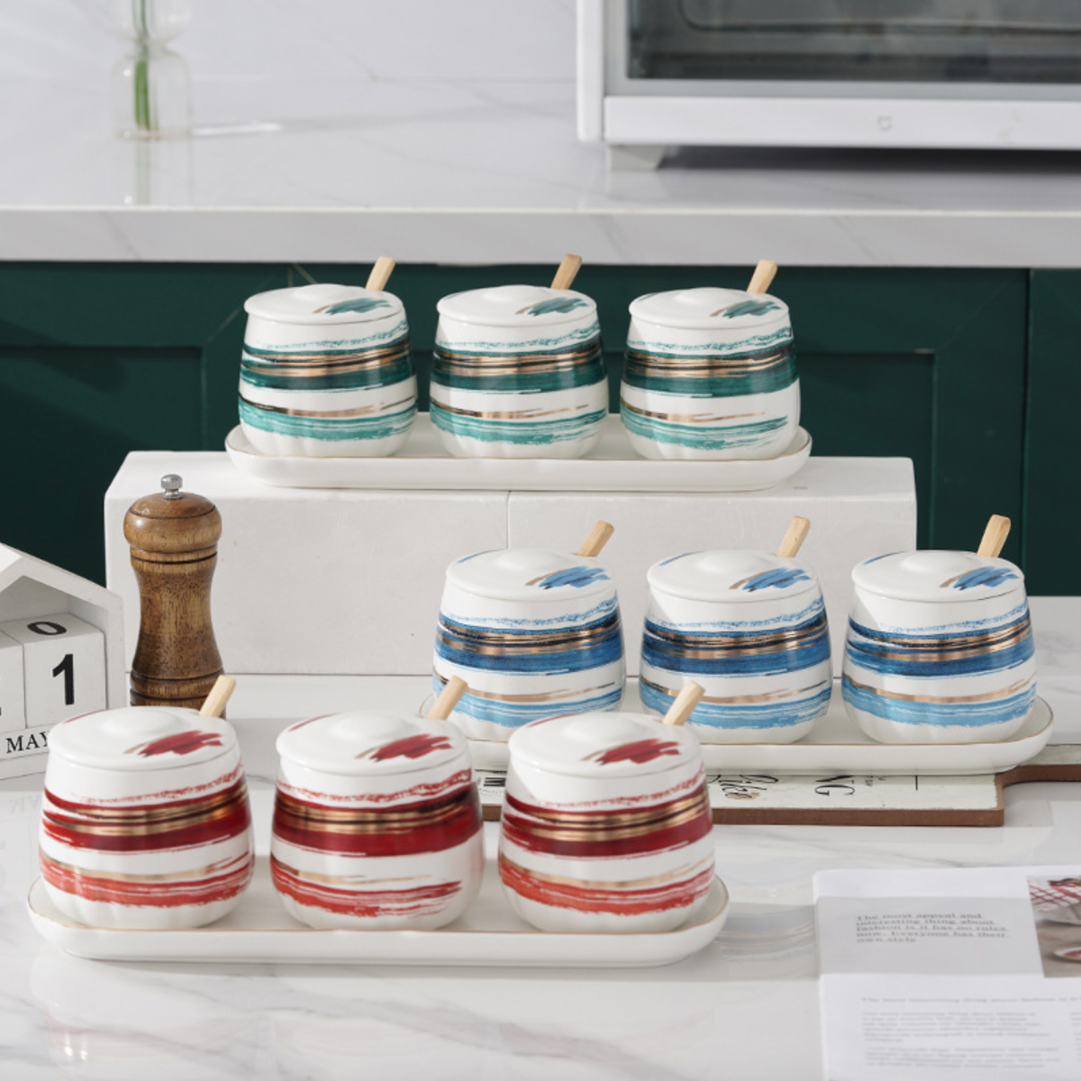 Ceramic Storage Jar Set Nestasia