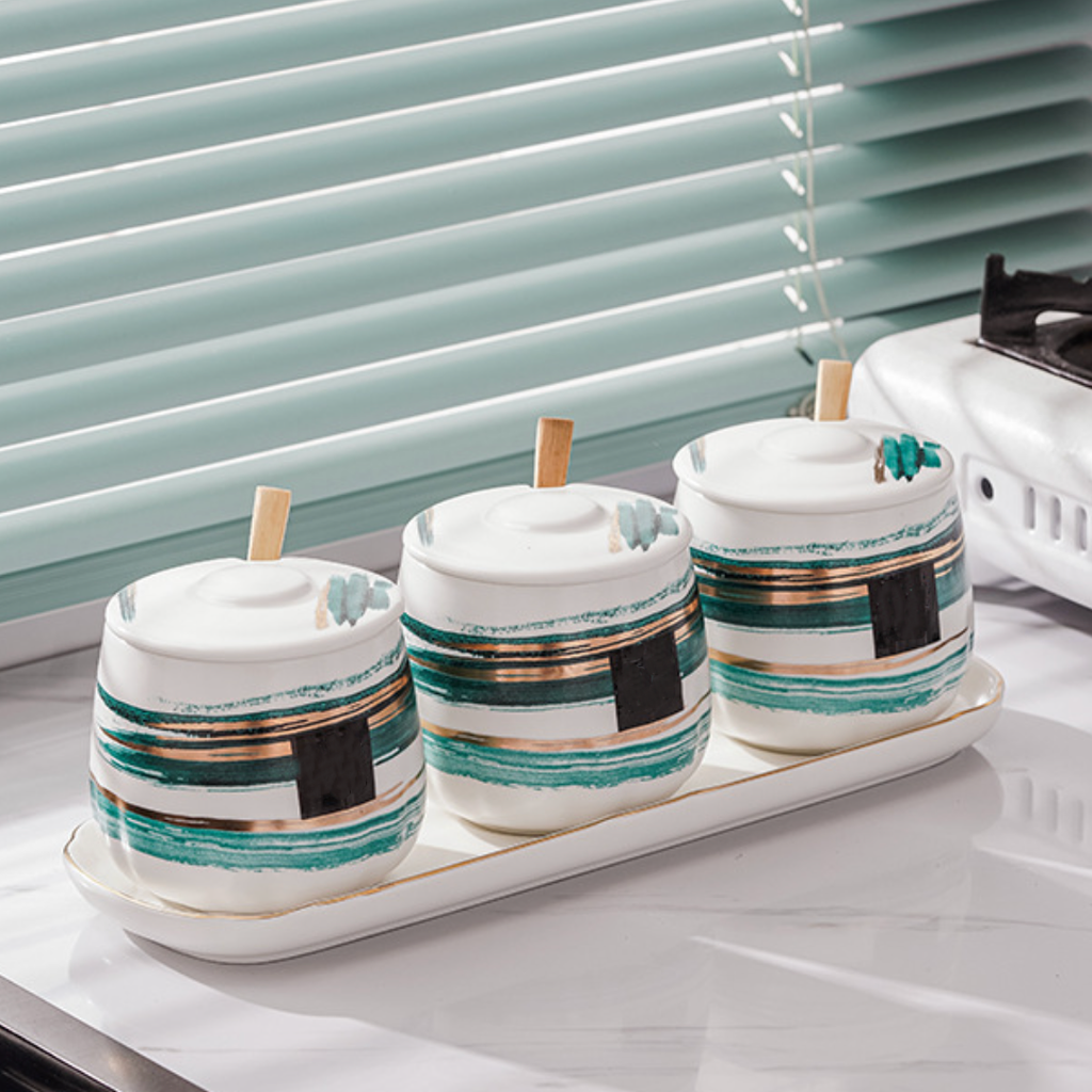 Ceramic Storage Jar Set Nestasia