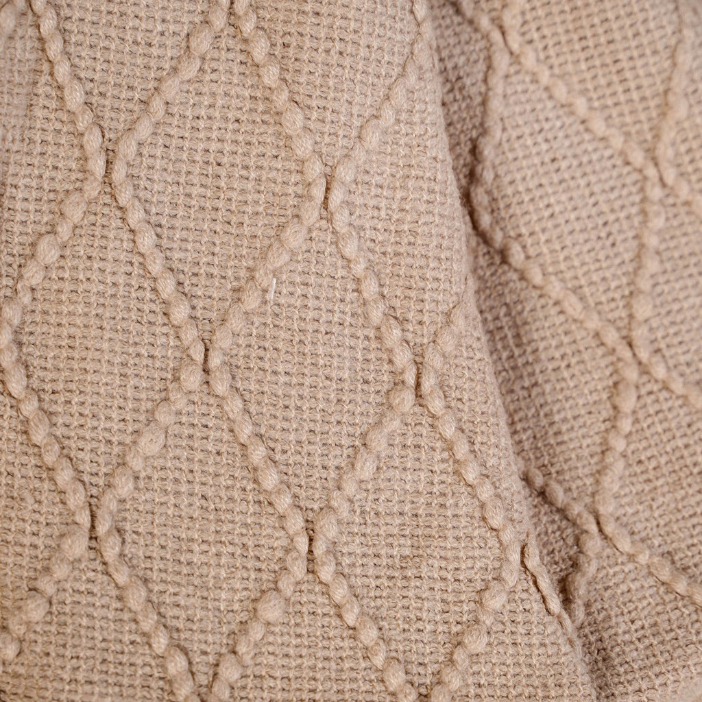 Nude Knitted Throw Nestasia
