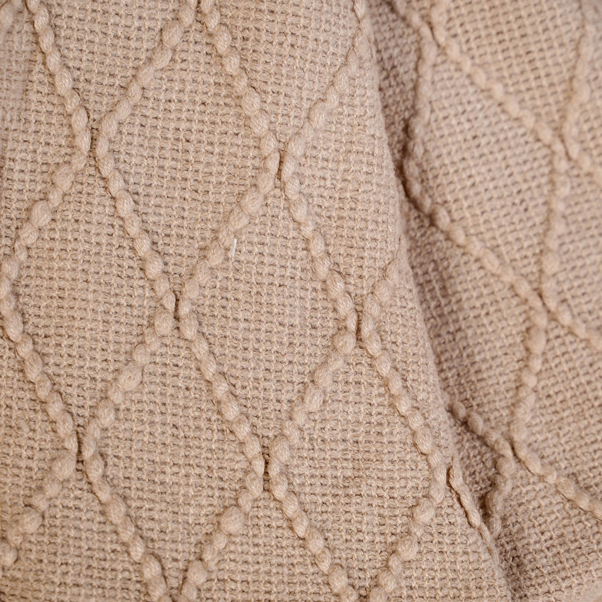 Nude Knitted Throw Nestasia