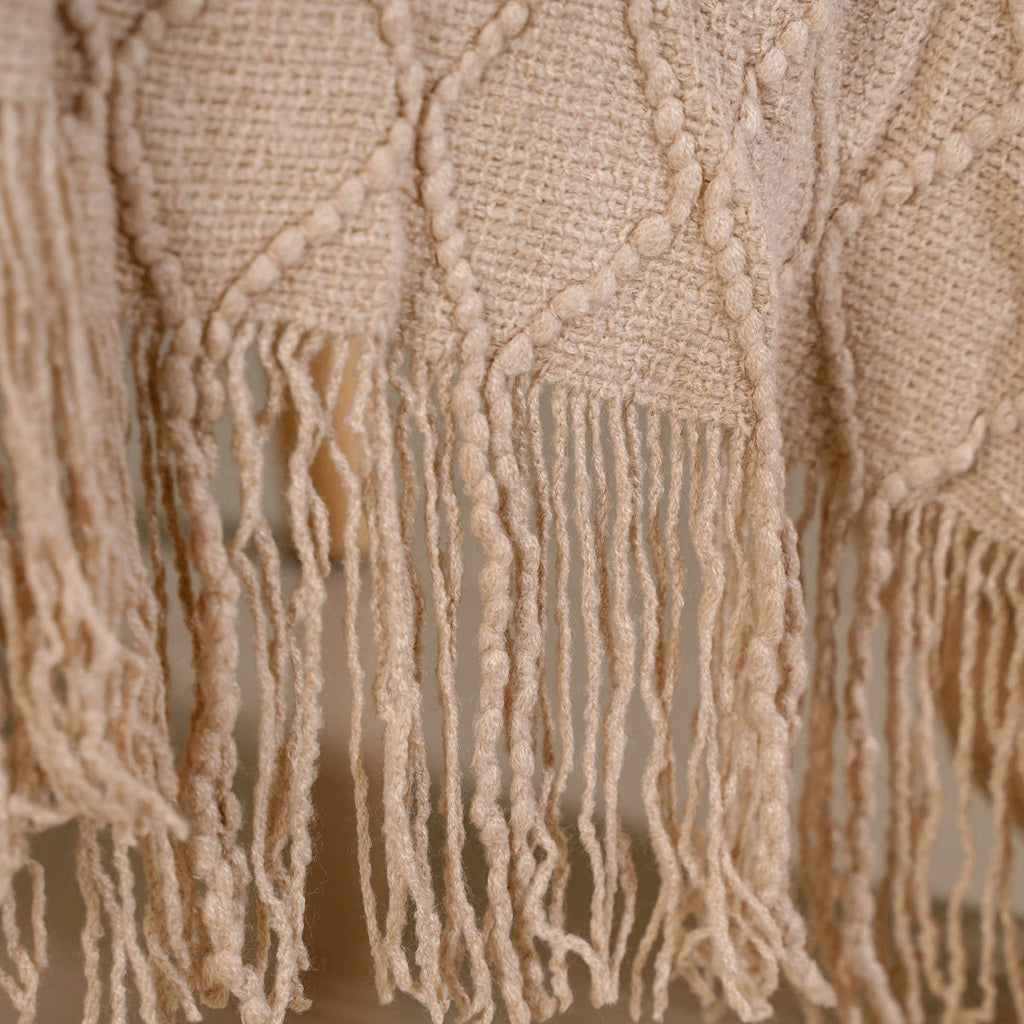 Nude Knitted Throw Nestasia