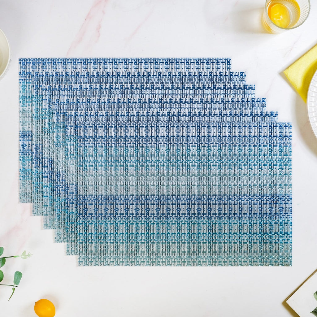Set Of 6 Ocean Hue Table Mats Nestasia