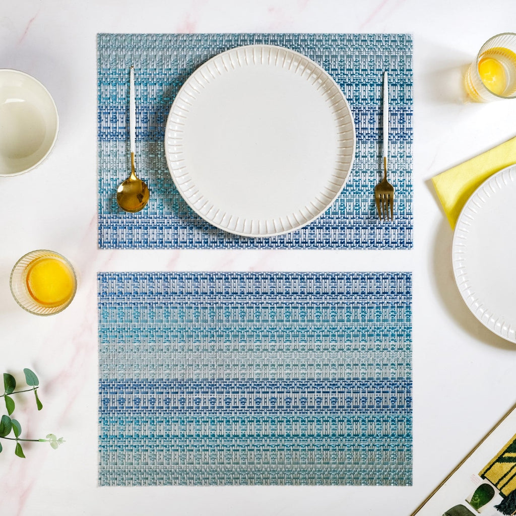 Set Of 6 Ocean Hue Table Mats Nestasia