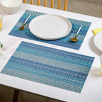 Set Of 6 Ocean Hue Table Mats Nestasia