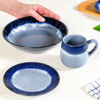 Ocean Ombre Snacks Desserts Set For 4 Nestasia