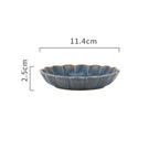 Ocean Ceramic Dessert Plate Blue 4 Inch Nestasia