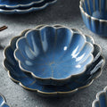 Ocean Ceramic Dessert Plate Blue 4 Inch Nestasia