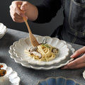 Ocean Ceramic Snack Plate White 6 Inch Nestasia