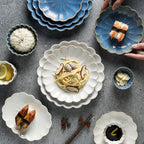 Ocean Ceramic Dinner Plate Blue 10 Inch Nestasia