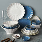 Ocean Ceramic Dessert Plate Blue 4 Inch Nestasia