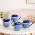 Ocean Ombre Snacks Desserts Set For 4 Nestasia