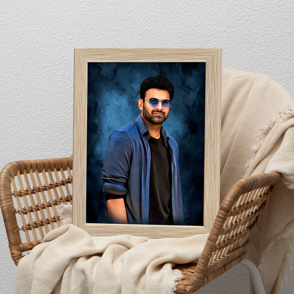 ArtX Handcrafted Oil Painting Photo Frame | Personalized Gift for Couple, Birthday Gift for Wife, Anniversary Gift Couple Special, Customized Photo Frame Gift for Girlfriend, Sister & Women, Set of 1 ArtX